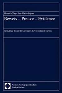 Beweis - Preuve - Evidence