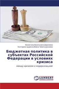 Byudzhetnaya Politika V Subektakh Rossiyskoy Federatsii V Usloviyakh Krizisa