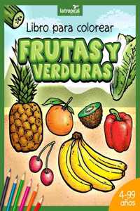 Libro para colorear Frutas y Verduras