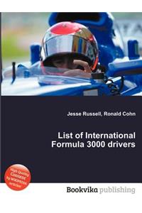 List of International Formula 3000 Drivers