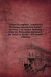 Affaires Etrangeres: Commission Technique Europeenne Formee En Vertu D'un Accord Intervenu Entre Les Puissances Signataires Du Traite De Berlin. 1879 (French Edition)