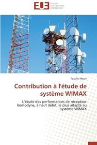 Contribution À l'Étude de Système Wimax