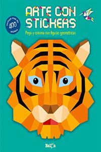 Arte con stickers - Tigre