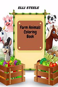 Farm Animals Coloring Book