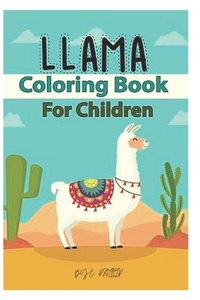 llama coloring book for children