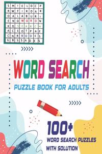 Word Search Puzzle Book For Adults