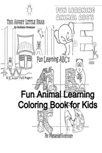 Fun Animal Learning Coloring Book for Kids