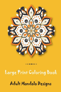 Large print coloring book