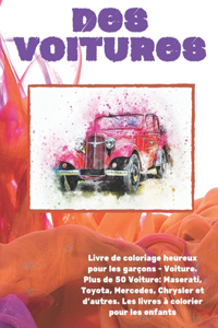 Livre de coloriage heureux pour les garçons - Voiture. Plus de 50 Voiture