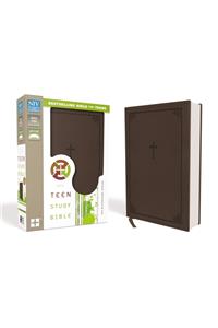 NIV, Teen Study Bible, Compact, Leathersoft, Brown