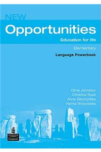 Opportunities Global Elementary Language Powerbook NE