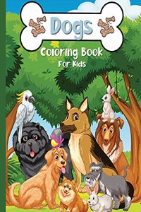 Dogs Coloring Book For Kids