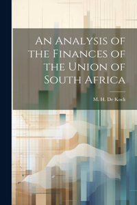 Analysis of the Finances of the Union of South Africa