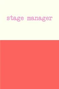 Stage Manager