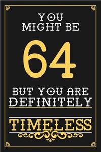 64th Birthday Journal