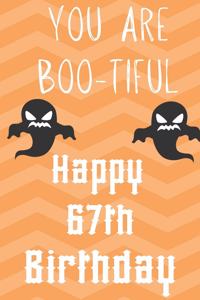 you Are Boo-Tiful Happy 67th Birthday