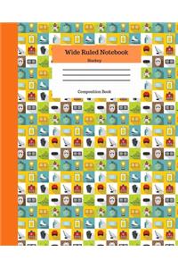 Wide Ruled Notebook Hockey Composition Book