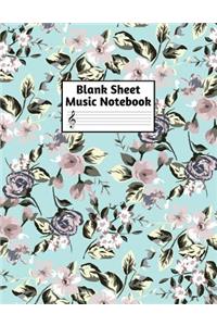 Blank Sheet Music Notebook
