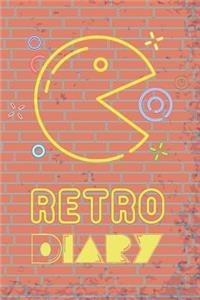 Retro Computer Game Paper Diary Mid Year Academic Planner With Schedules, Trackers. Logs, Reports, Goal Setting & Positive Quotes