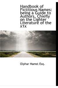 Handbook of Fictitious Names