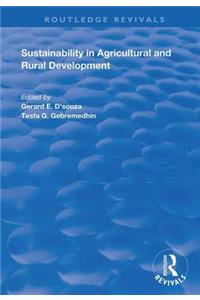 Sustainability in Agricultural and Rural Development