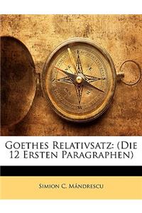 Goethes Relativsatz