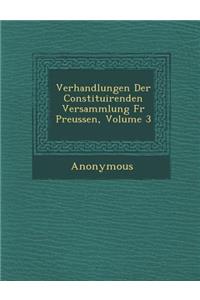 Verhandlungen Der Constituirenden Versammlung Fur Preussen, Volume 3