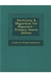 Electricity & Magnetism for Beginners - Primary Source Edition