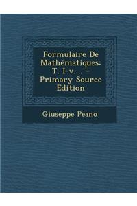 Formulaire De Mathématiques