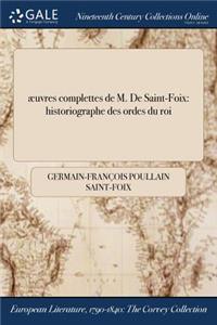 Aeuvres Complettes de M. de Saint-Foix