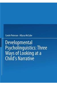 Developmental Psycholinguistics