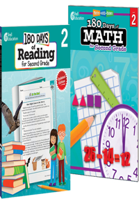 180 Days™: Reading & Math Grade 2: 2-Book Set