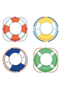 S.S. Discover Life Preservers Cutouts