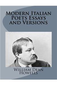 Modern Italian Poets Essays and Versions