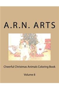 Cheerful Christmas Animals Coloring Book