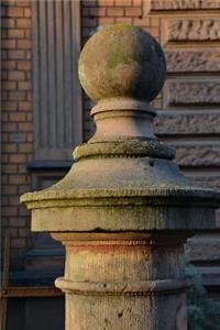 Weathered Moss Covered Stone Pillar Architectural Element Journal