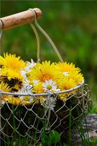 Dandelion Flowers in a Basket Journal