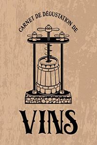 Carnet de Dégustation de Vins