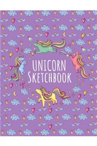 Cute Unicorn Kawaii Sketchbook