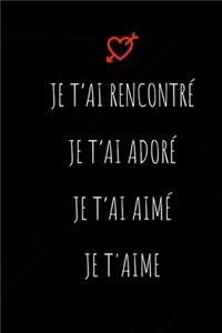 Je t'ai rencontré, je t'ai adoré, je t'ai aimé, je t'aime