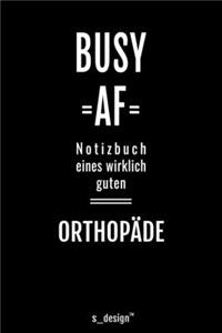 Notizbuch für Orthopäden / Orthopäde / Orthopädin
