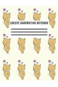 Cursive Handwriting Notebook