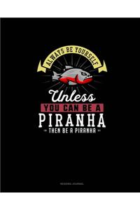 Always Be Yourself Unless You Can Be A Piranha Then Be A Piranha