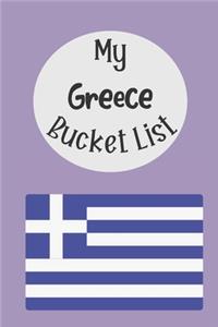 My Greece Bucket List: Novelty Bucket List Themed Notebook