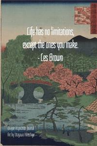 Life has no limitations, except the ones you make. - Les Brown