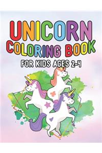 Unicorn Coloring Book for Kids Ages 2-4