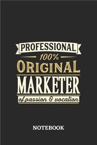 Professional Original Marketer Notebook of Passion and Vocation