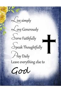 Pray Daily Blank Lined Journal