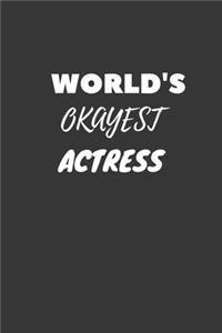 World's Okayest Actress Notebook