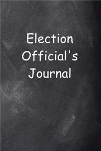 Election Official's Journal Chalkboard Design